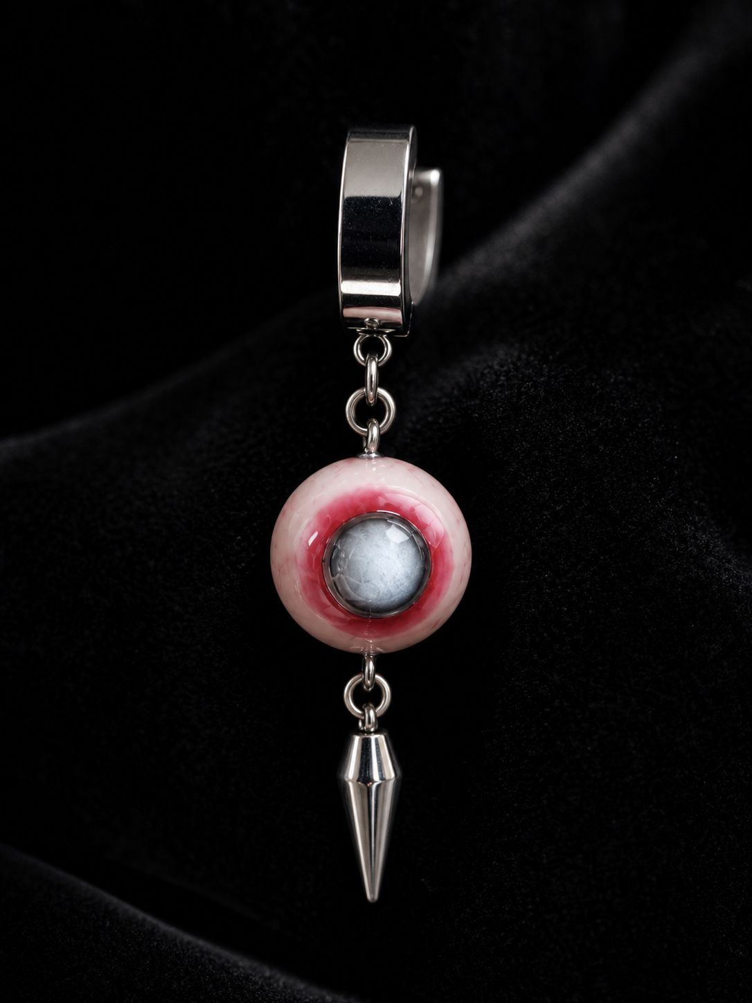 Afterimage Spike Earrings - 05_grey_orbit_spike_earrings_macro_detail_3x4.png