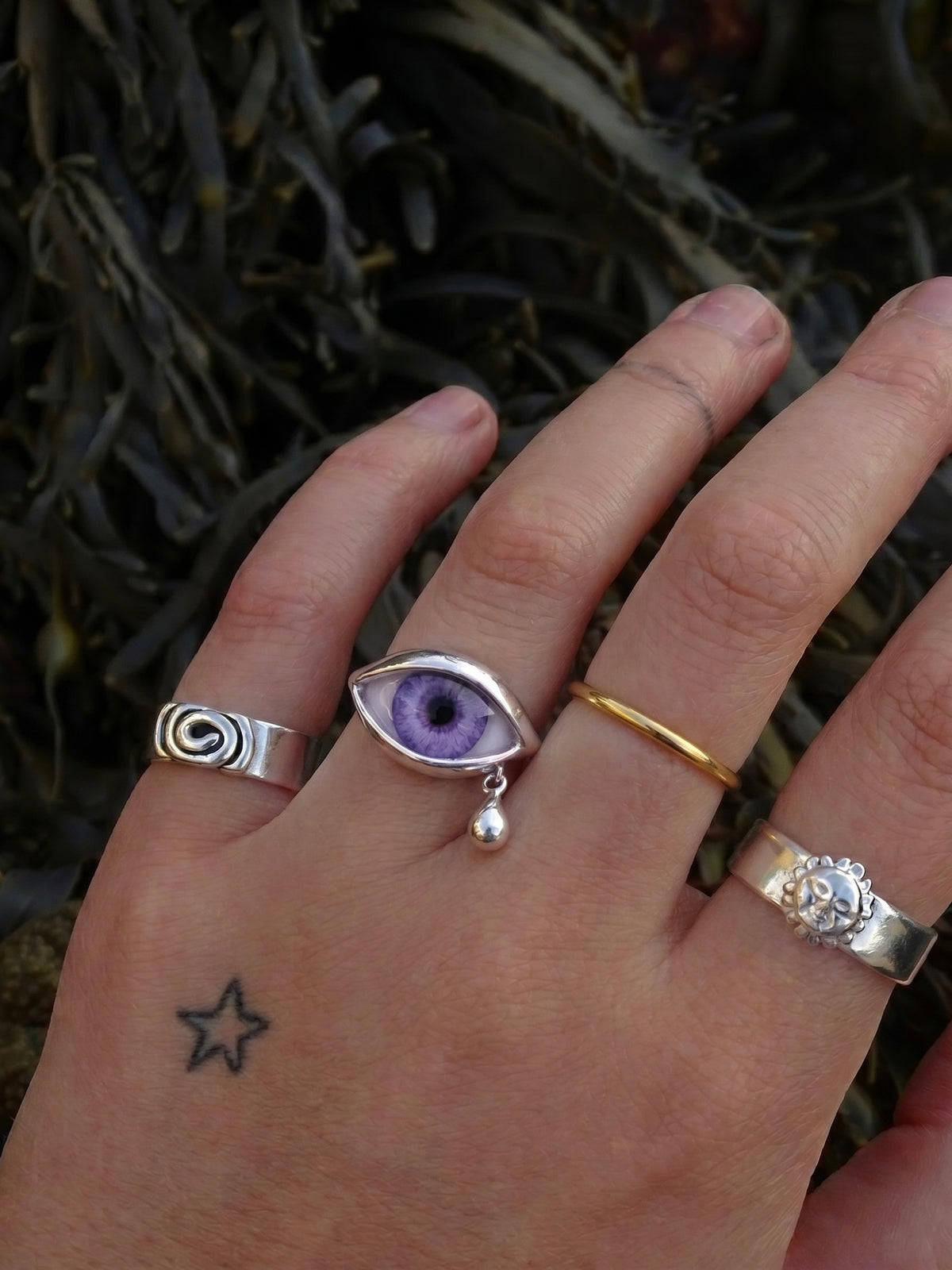 TEARDROP ORACLE EYE RING