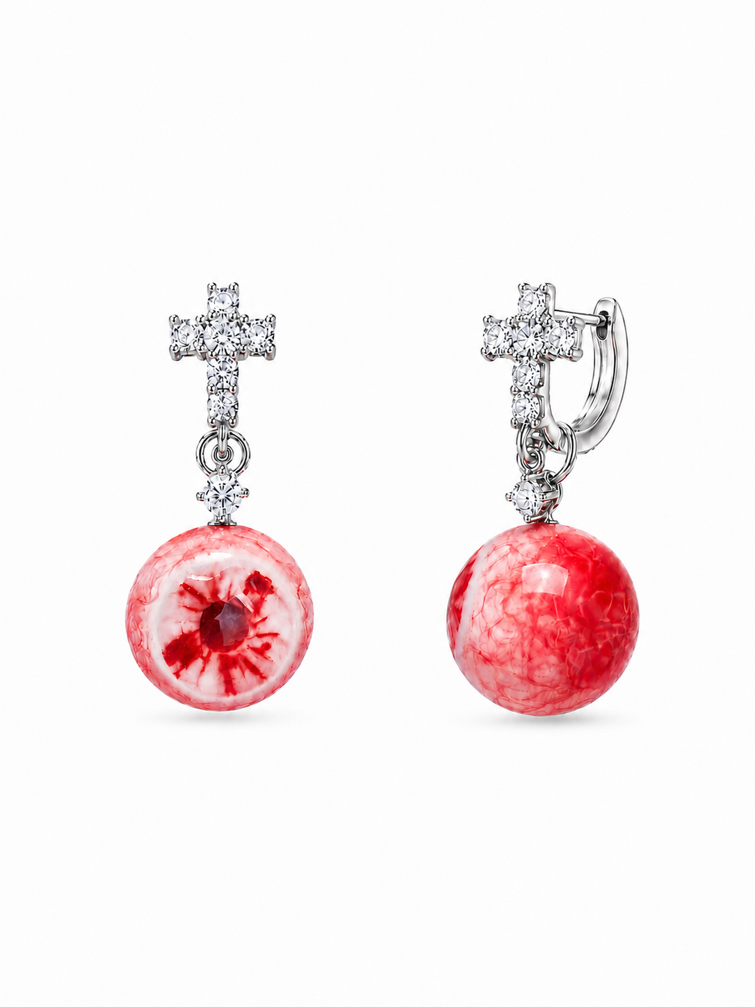 Cruciform Blood Gaze Earrings