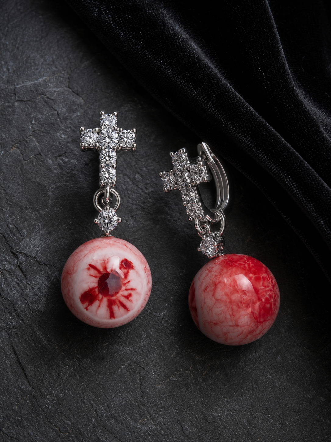 Cruciform Blood Gaze Earrings