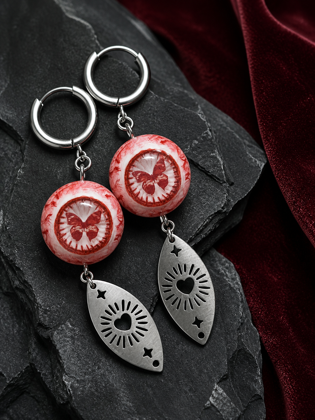 Butterfly Gaze Drop Earrings