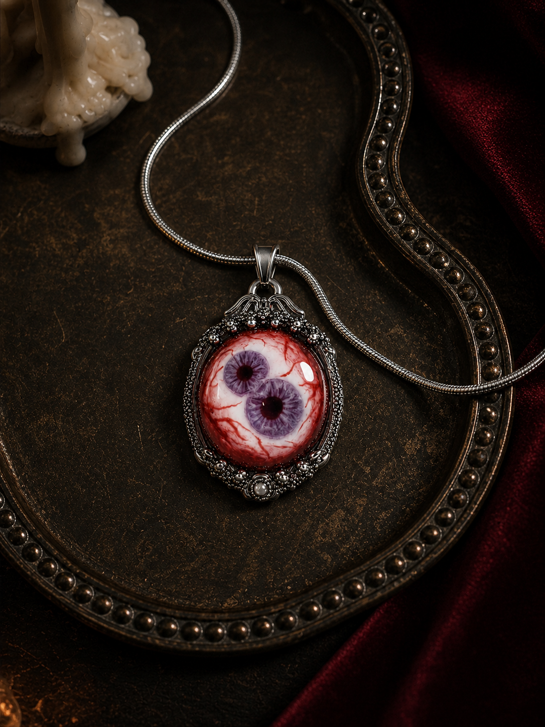 Twin Oracle Reliquary Necklace
