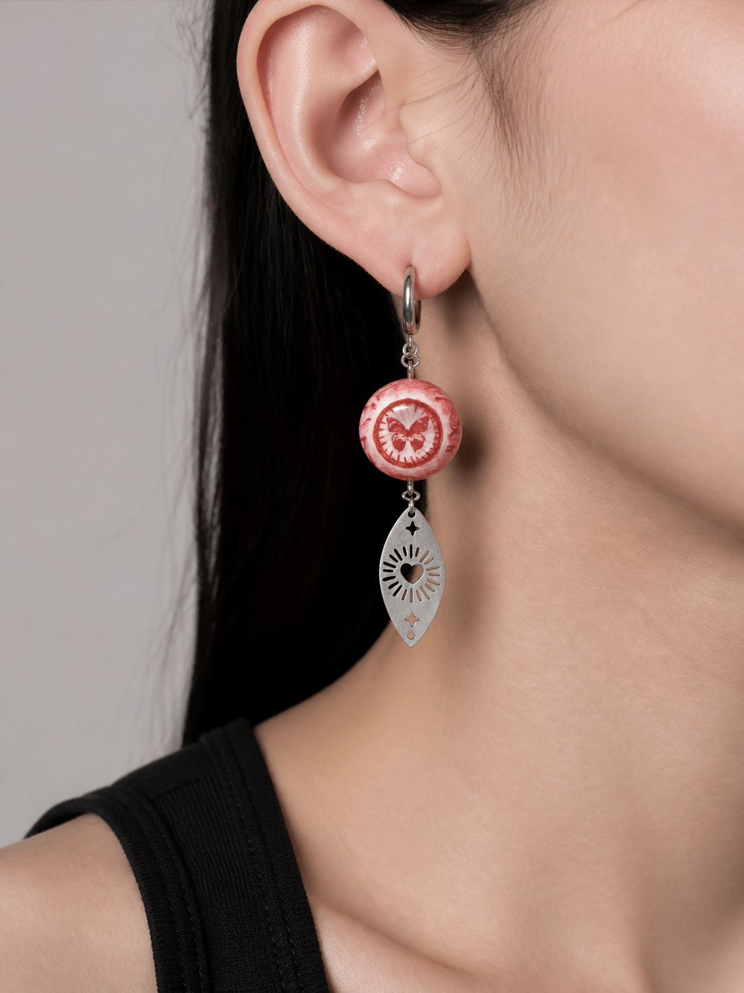 Butterfly Gaze Drop Earrings