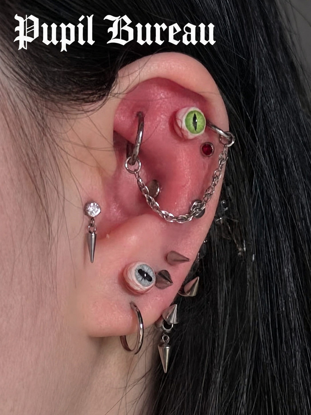 Pupil Bureau ear piercing styling